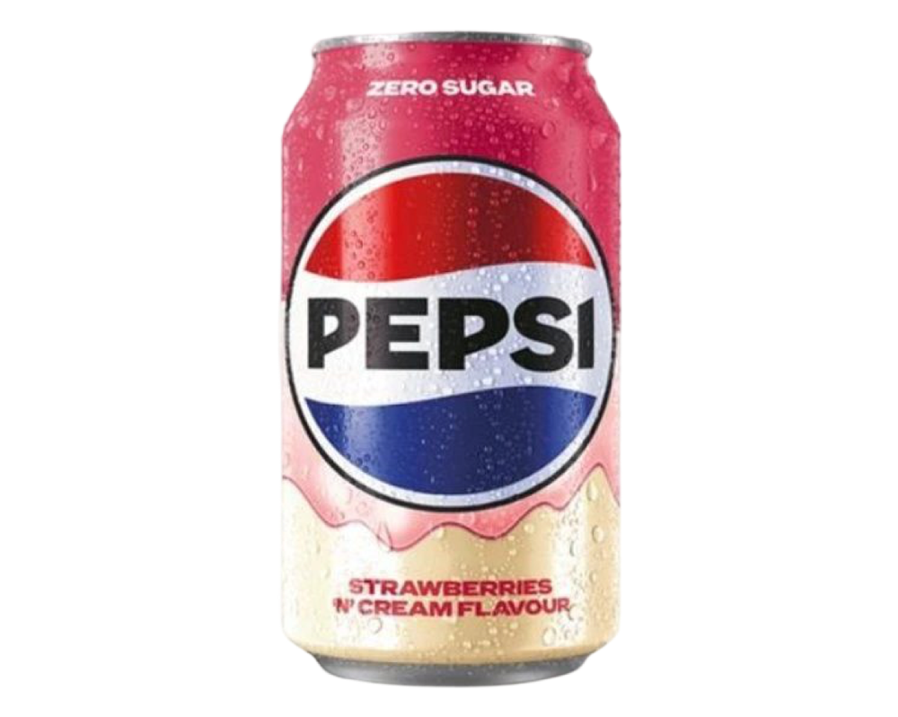 Газированный напиток Pepsi Strawberries Cream zero ж/б 330мл