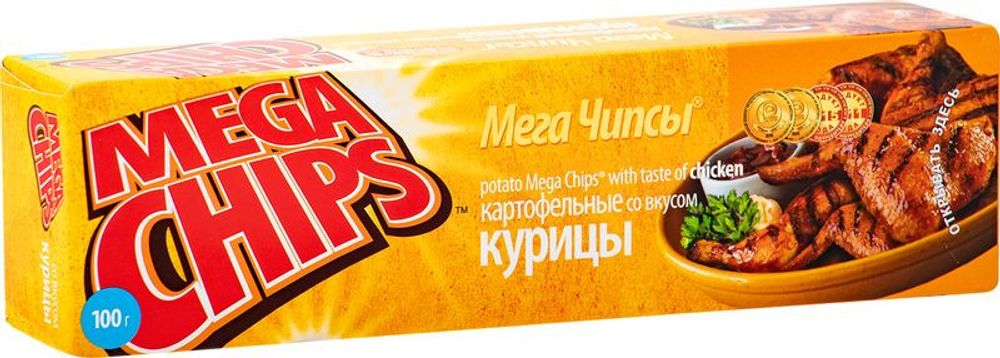 Мега Чипсы со вкусом курицы 100гр