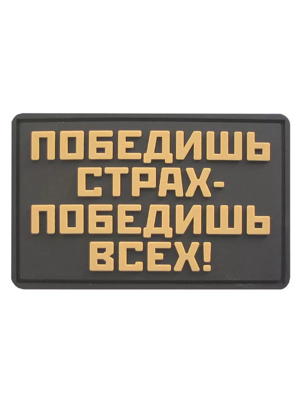 Шеврон на липучке Победишь страх