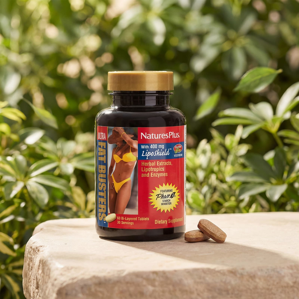 NaturesPlus, Ultra Fat Busters, 60 двухслойных таблеток