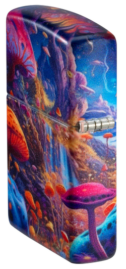 Зажигалка ZIPPO Mushroom Forest Design с покрытием 540 Matte, латунь/сталь, разноцветная, матовая, 3