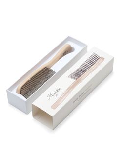 Расческа Majestic Scalp Brush светлый орех