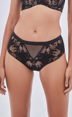 Трусики-слипы Boudoir из роскошного кружева и сетки (Размер: 40) (Цвет: черный)