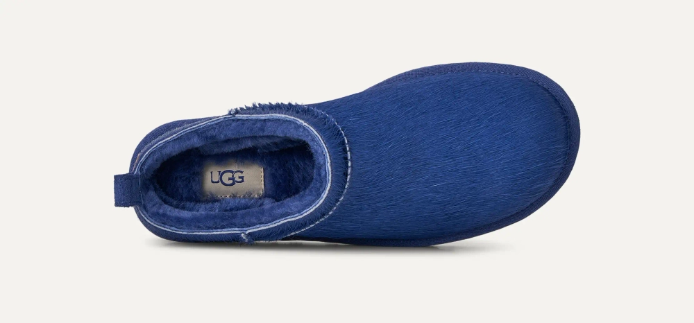 UGG Угги Classic Micro Calf Hair, ярко-синий