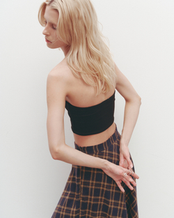 Bandeau Crop Top Black