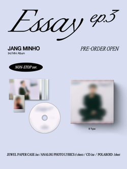 Альбом JANG MIN HO - Essay ep.3 3rd Mini Album NON-STOP 3 Version SET