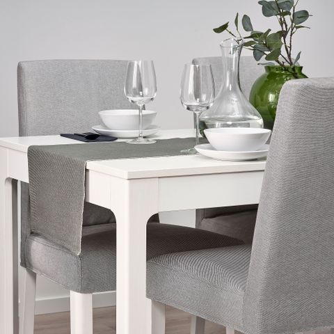 Дорожка на стол IKEA SVARTSENAP (СВАРТСЕНАП), Темно-серый, 35х130 см