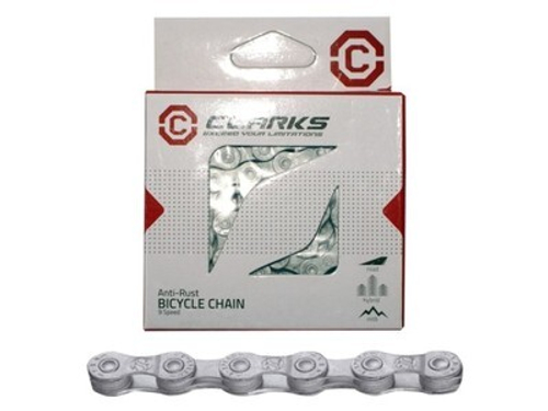 Цепь CL8RB 1/2"x3/32" антиржав. 116 зв. хромир. покрыт. с замком в коробке 8скор. CLARKS