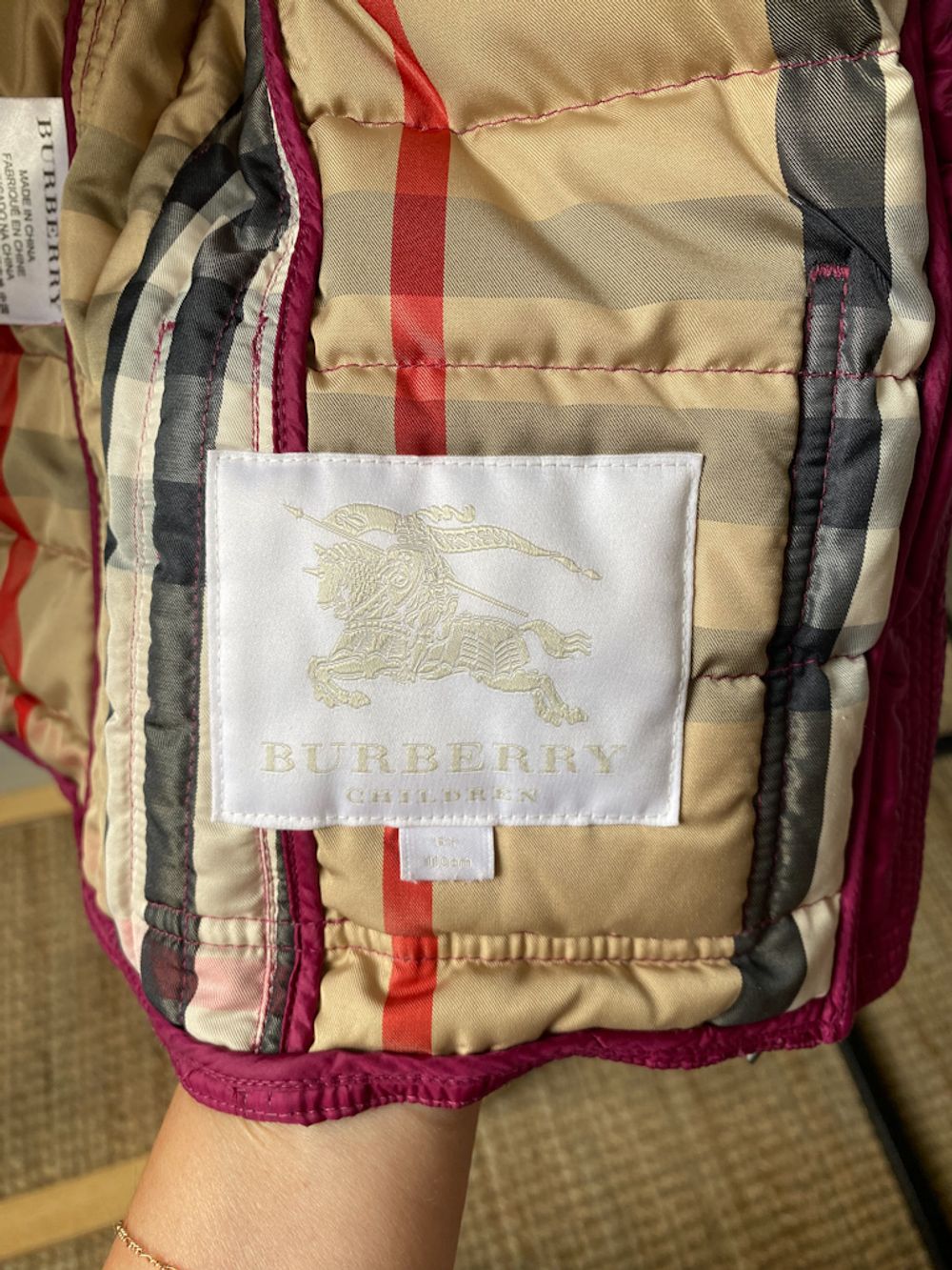 Пуховая куртка Burberry и Ветровка 2 в 1, 110