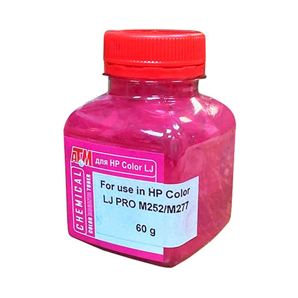 Тонер для HP Color LJ M252/M277, Canon 045/054 (60гр, пурпурный, Chemical) ATM Тонер для HP Color LJ M252/M277, Canon 045/054 (60гр, пурпурный, Chemical) ATM