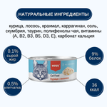 Wanpy Cat Консервы для кошек "Курица с лососем" 24 шт по 95 г