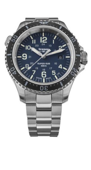 Швейцарские тактические часы Traser P67 Diver Blue 109373