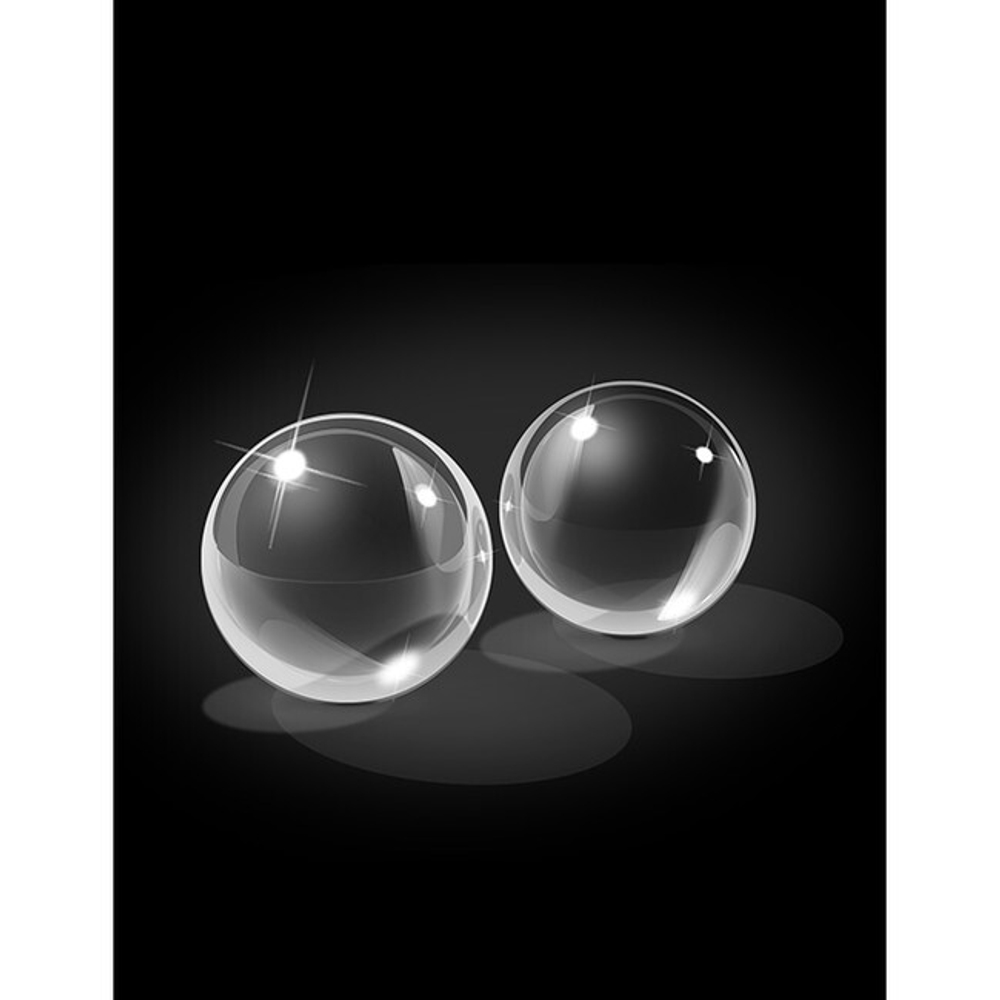 Стеклянные вагинальные шарики среднего размера Glass Ben-Wa Balls Medium (Цвет: прозрачный)