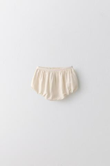 ZARA ТРУСЫ ИЗ ХЛОПКА И ЛЬНА - LIMITED EDITION, СВЕТЛО-БЕЖЕВЫЙ