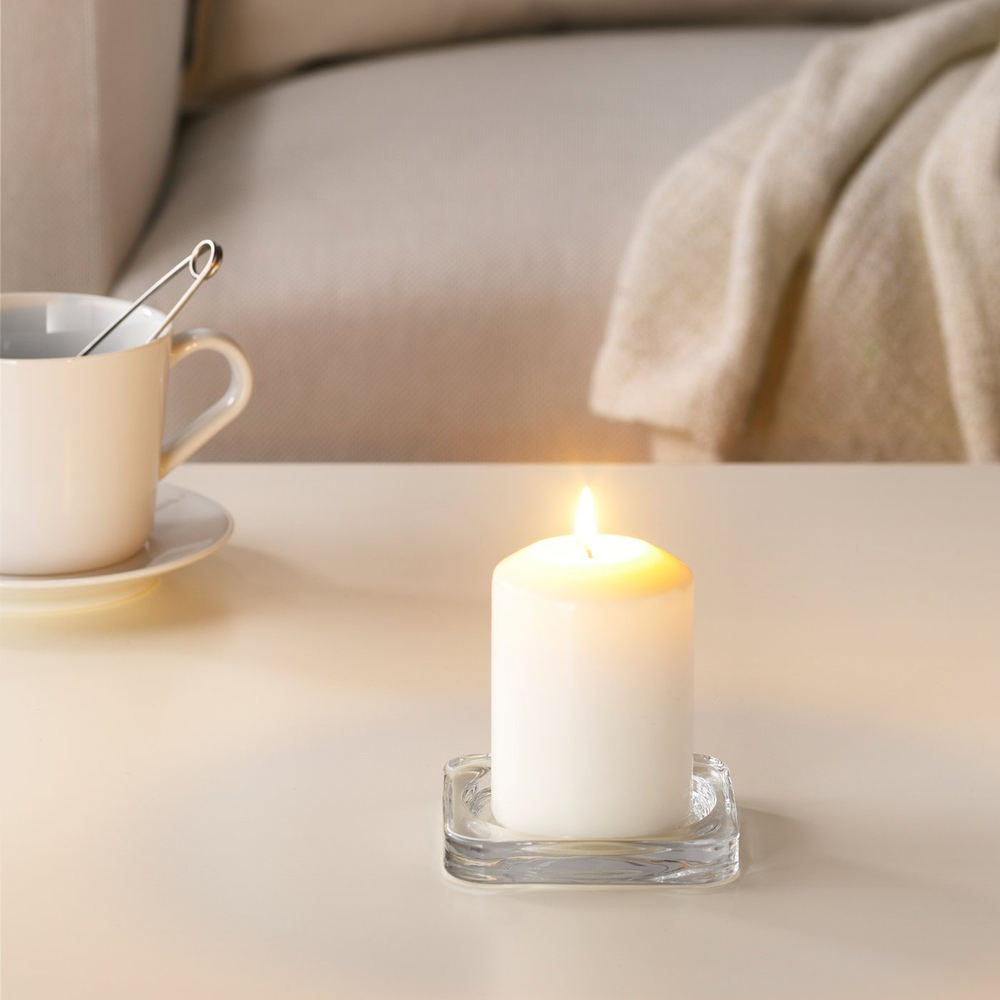IKEA LÄTTNAD (ИКЕА ЛЭТТНАД) — Свеча без аромата, натуральная, 10 см, фото 4