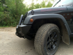Бампер силовой передний Jeep Wrangler JK 2007-2018 с доп. фарами и центральной защитной дугой РИФ