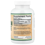 Double Wood Supplements, глицинат магния, 400 мг, 180 растительных капсул