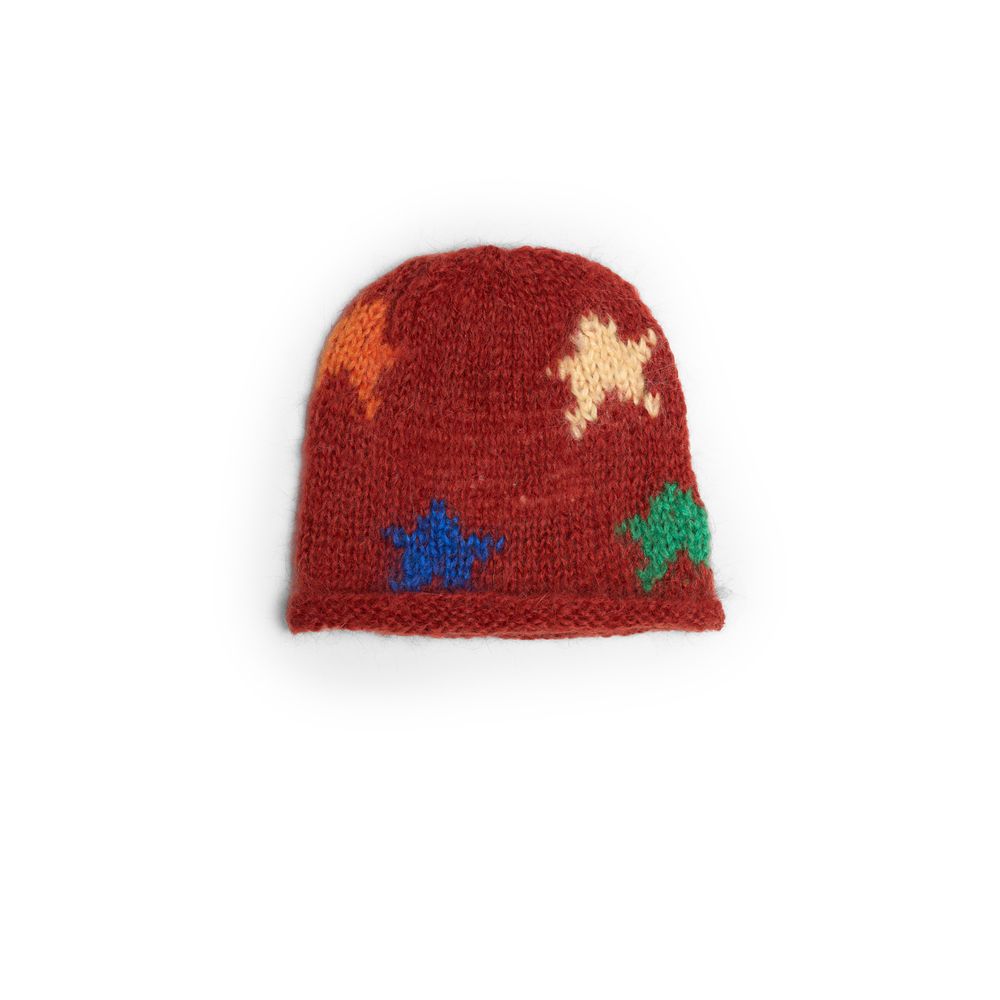 Шапка Jacob Cro Mohair Stars "Brown"