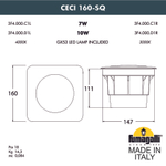Тротуарный светильник Fumagalli CECI 3F4.000.000.AXD1L