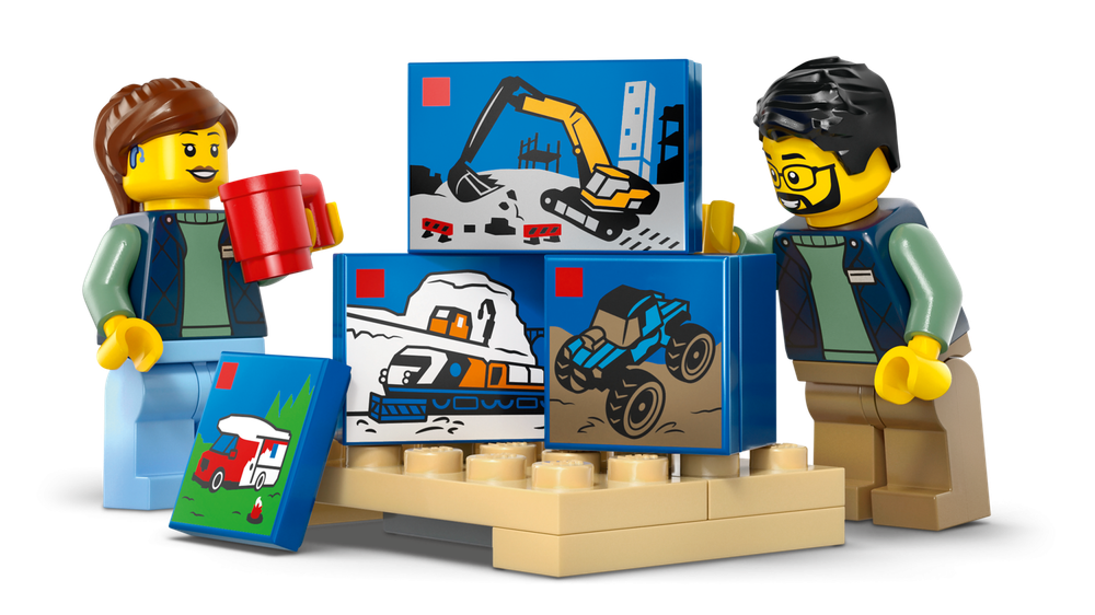 Конструктор Лего Сити Фургон 60500 | LEGO City The LEGO Van фирменный грузовой для доставки 276 деталей 6+