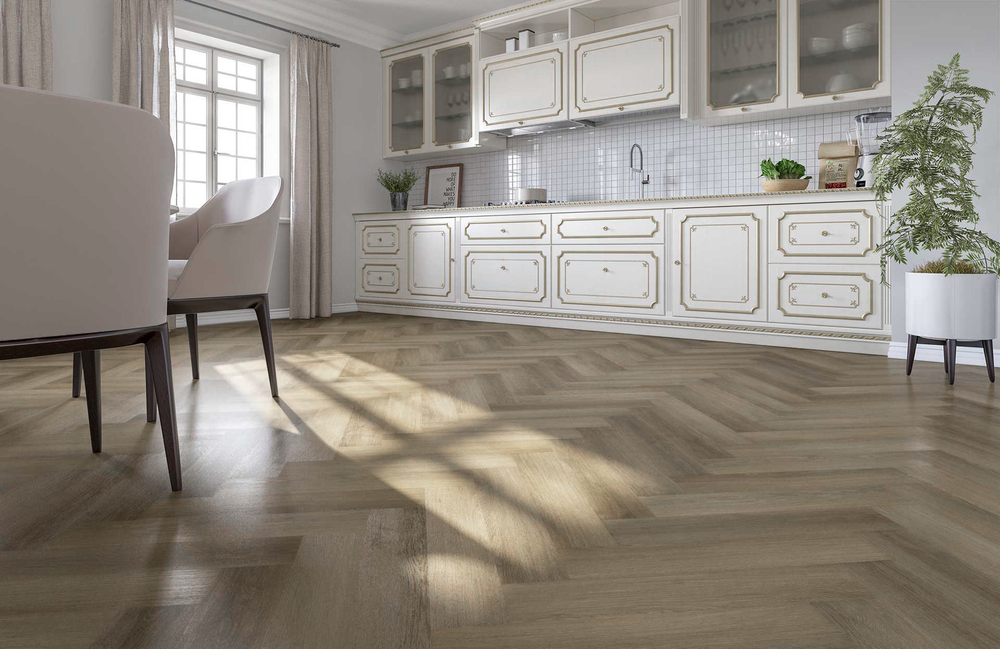Кварцевый ламинат Fargo Паркет Английская елка (Parquet) Дуб Ванкувер 33-4105-12