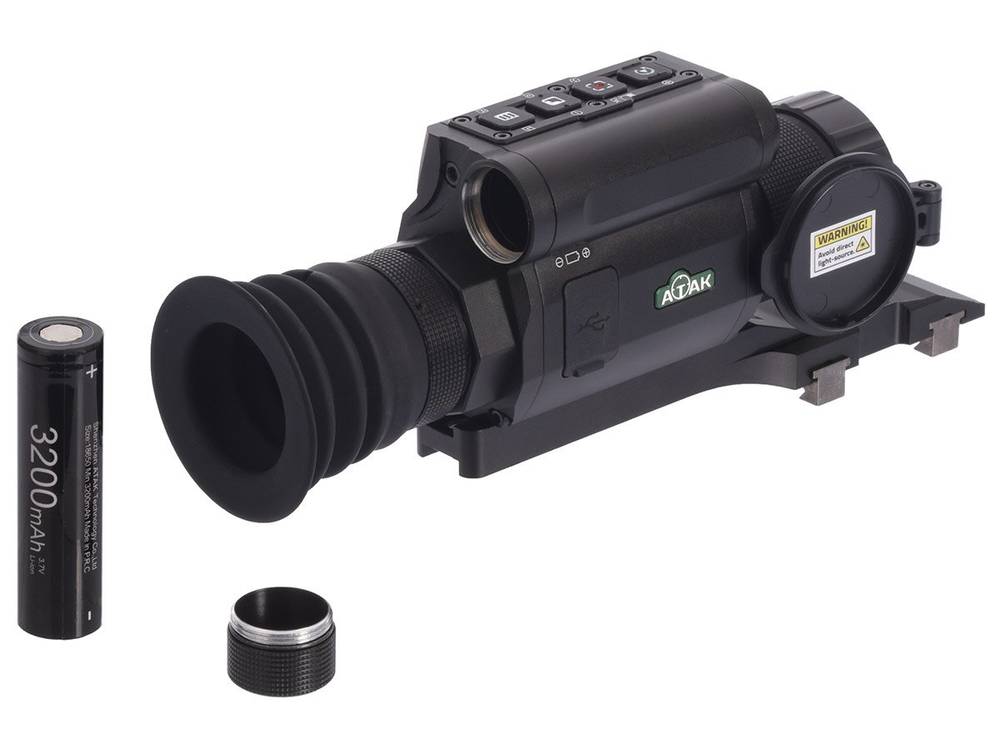 Прицел тепловизионный ATAK ET23-35 PRO x3.7/7.4/14.8/22.2/29.6, 384x288, ø35мм, обнаруж.1400м