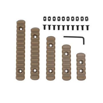 Набор планок на цевье MLOK/M-LOK/Keymod (5,7,9,11,13 пазов)
