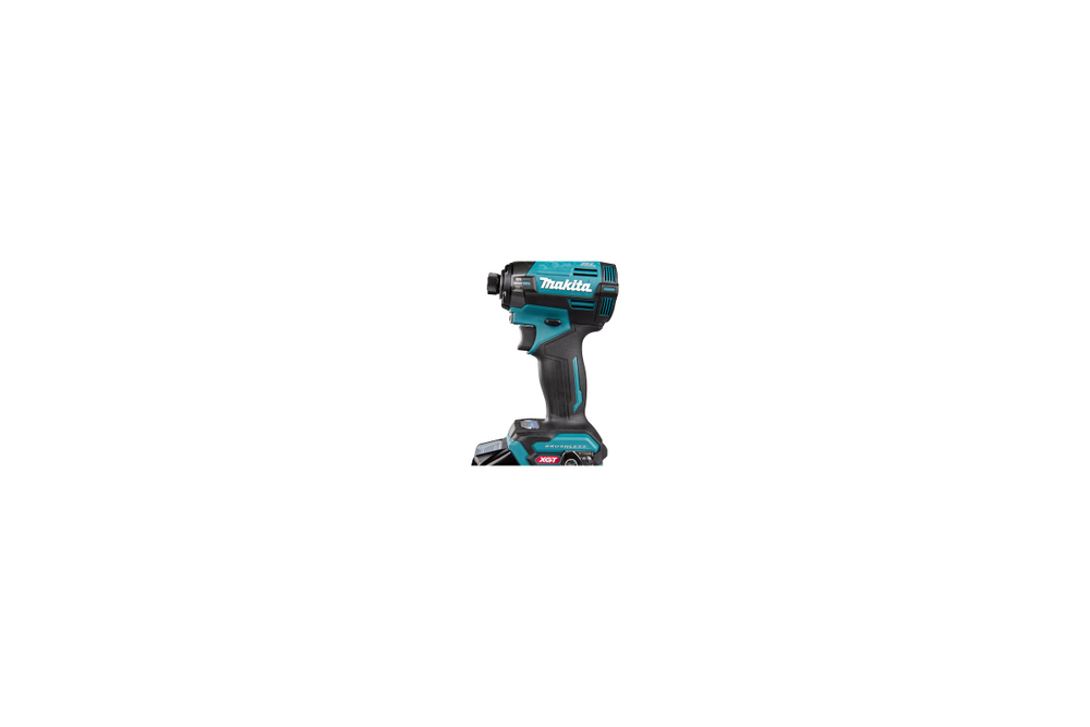 Шуруповерт ударный аккумуляторный Makita XGT BL 40В 1/4 220 Нм 4 рег. удара + 6 спец. Режимов, 2х2,5 Ач АКБ быстрое ЗУ Makpac 2 TD002GD201