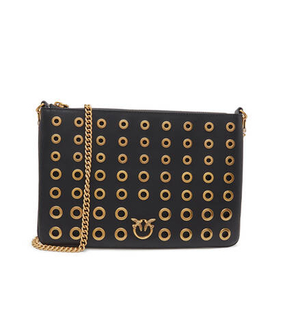 Кожаный клатч FLAT CLASSIC VITELLO SETA+VE Pinko - черный(100455 A17M)