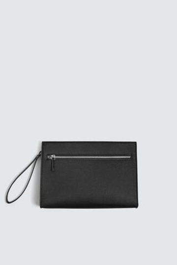 ZARA КЛАТЧ С ТЕКСТУРОЙ, ЧЕРНЫЙ