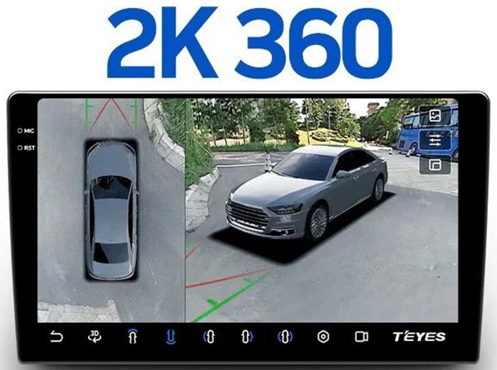 Магнитола для Toyota Prius Alpha 40 2014-2021 (правый руль) - Teyes CC3-2K-360 на Android 10, Быстрая, 2K QLED, CarPlay, 4G SIM-слот, 4 камеры в комплекте
