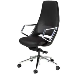 Офисное кресло Angel Cerda 4218 из черной экокожи 