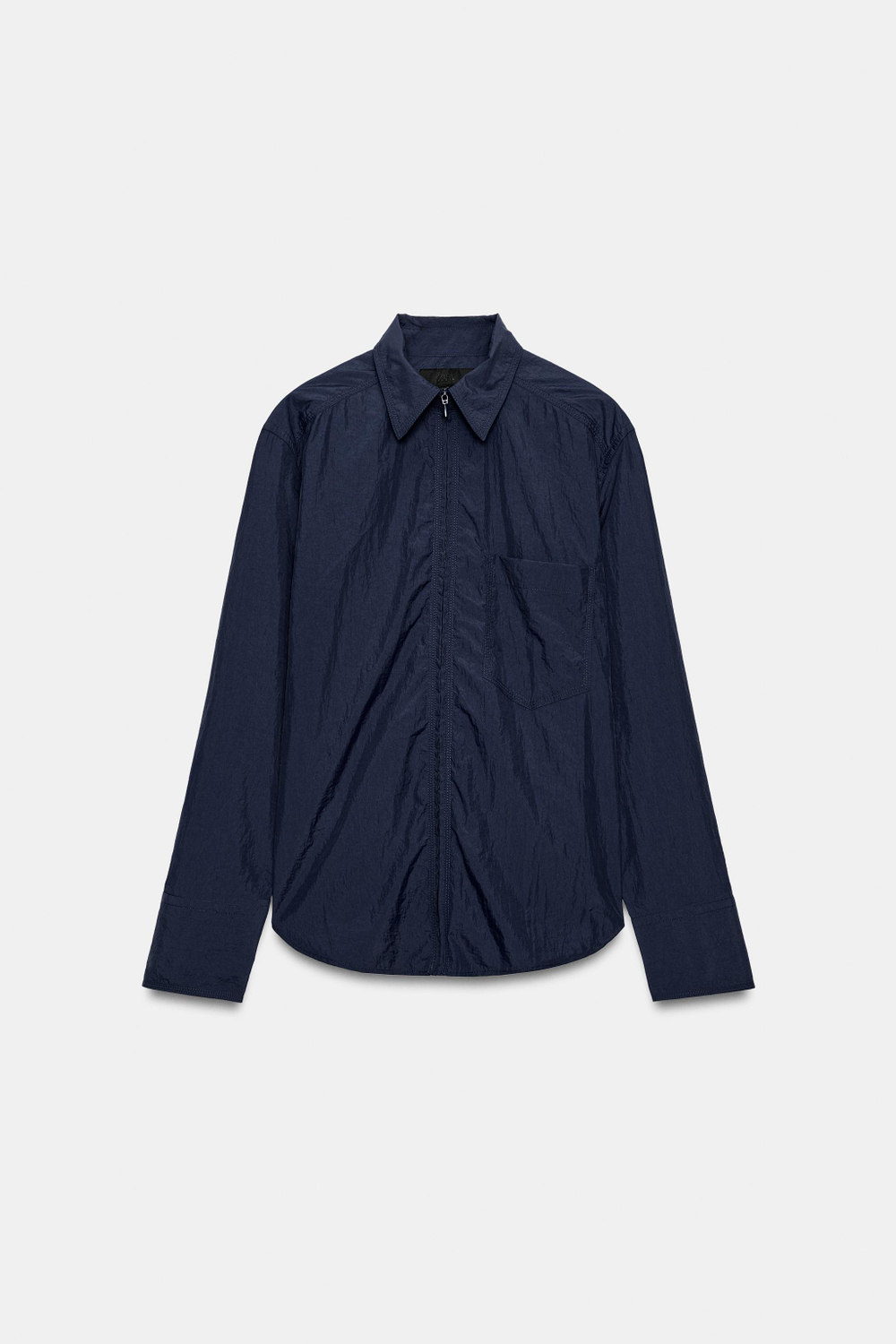 РУБАШКА ИЗ ТЕХНИЧЕСКОЙ ТКАНИ НА МОЛНИИ — ZARA