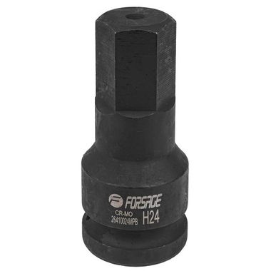 Головка-бита ударная 6-гранная 24мм, 3/4'' Forsage F-26410024MPB