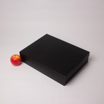 Коробка крышка-дно 40x9x30, черный, картон
