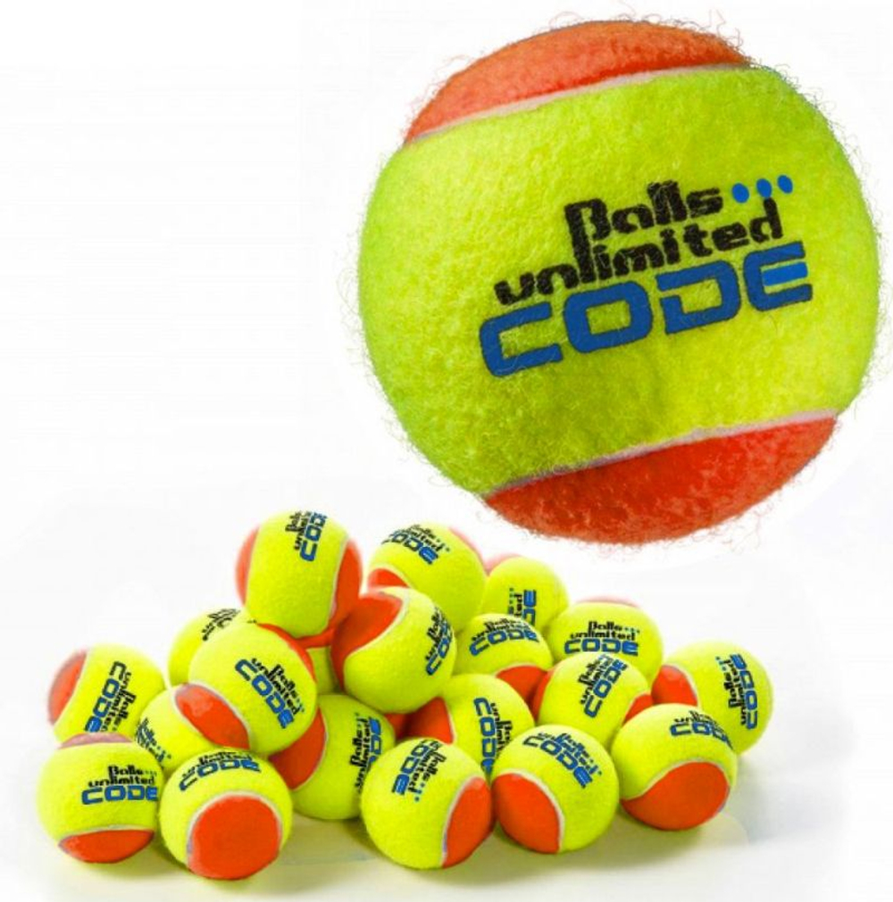 Pilki tenisowe Balls Unlimited Code Blue 60B - yellow/orange