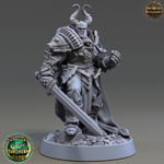 Человек Воин Паладин Варвар Файтер Рыцарь миниатюра для dnd, днд, pathfinder, фентези, Настольная игра, НРИ, Варгейм, РПГ