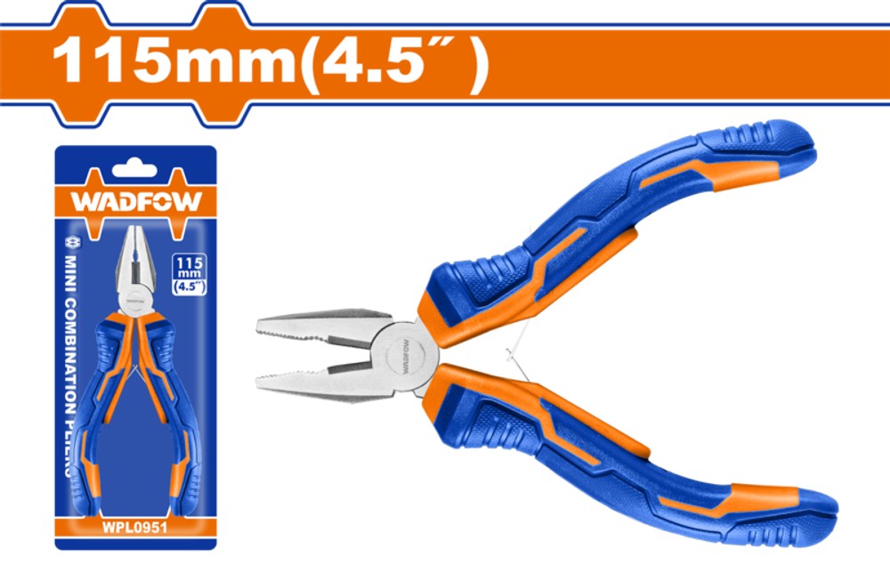 Плоскогубцы мини 115 мм (12/120) WADFOW WPL0951