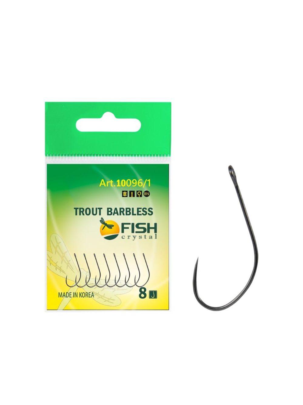 Крючок рыболовный TROUT 10096/1 с большим ушком, без бородки №5
