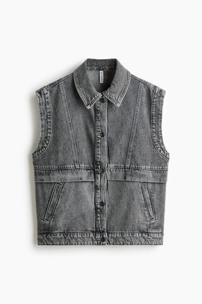 Джинсовый жилет оверсайз - H&M