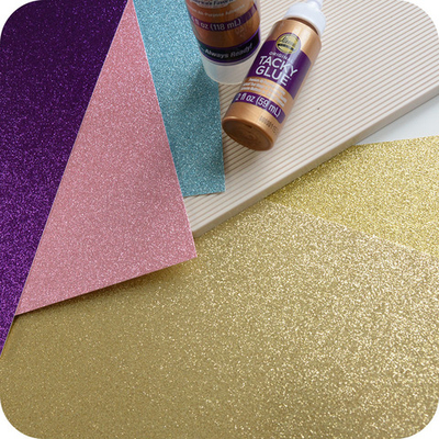 Кардсток с глиттером American Crafts Glitter Cardstock 12"X12", GRAPE