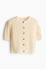Вязаный кардиган с ажурным узором H&M