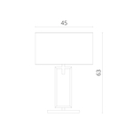 Декоративная настольная лампа Divinare PORTA 5933/01 TL-1, 1хE27