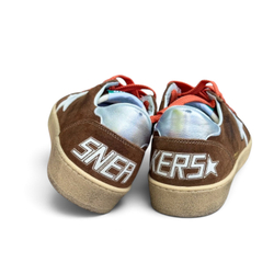 Women's Ball Star in brown suede with whit leather star