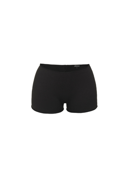 black shorts
