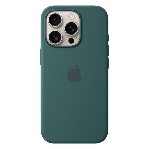 Силиконовый чехол с поддержкой MagSafe Apple Silicone Case для iPhone 16 Pro, Lake Green (Озерно-зеленый)