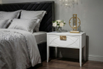 Тумба прикроватная Garda Decor бежевая 1 ящик 60*50*40 см