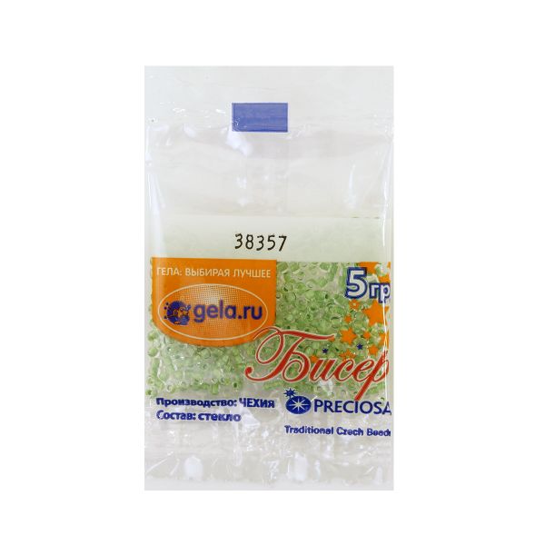 Бисер Preciosa 10/0, 50 г (10 шт по 5 г), цв.38357