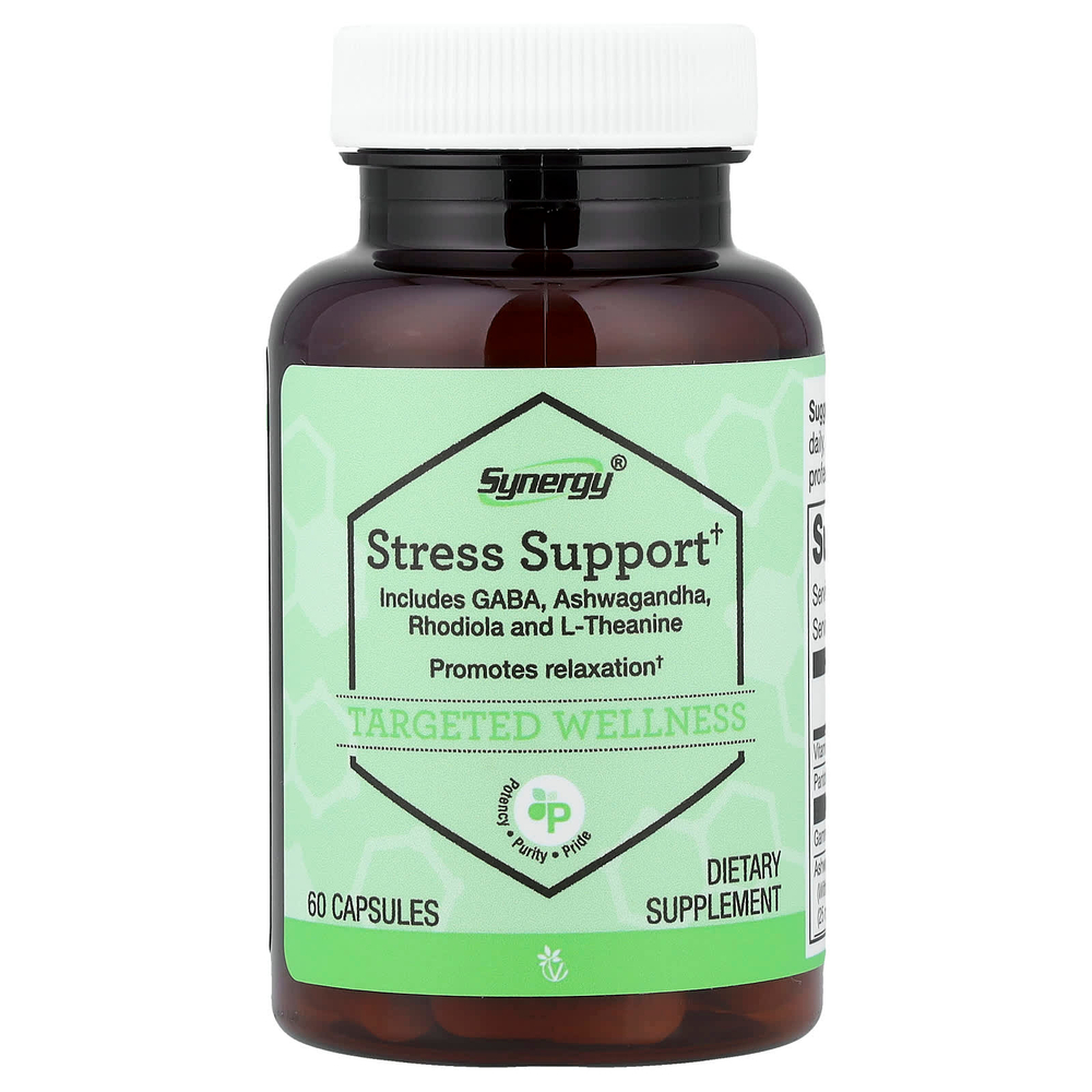 Vitacost, Synergy®, добавка для снятия стресса, 60 капсул