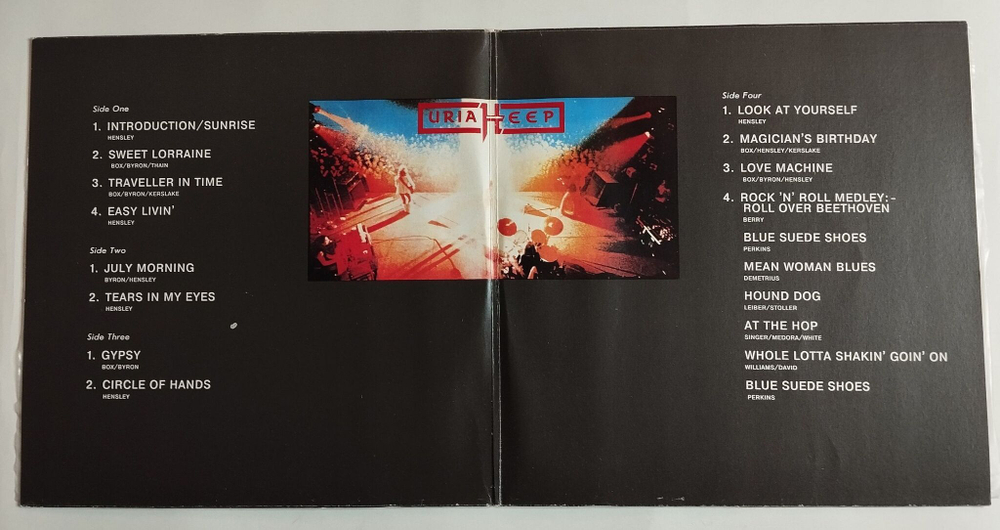 Винтажная виниловая пластинка LP Uriah Heep Live (Россия 1994)
